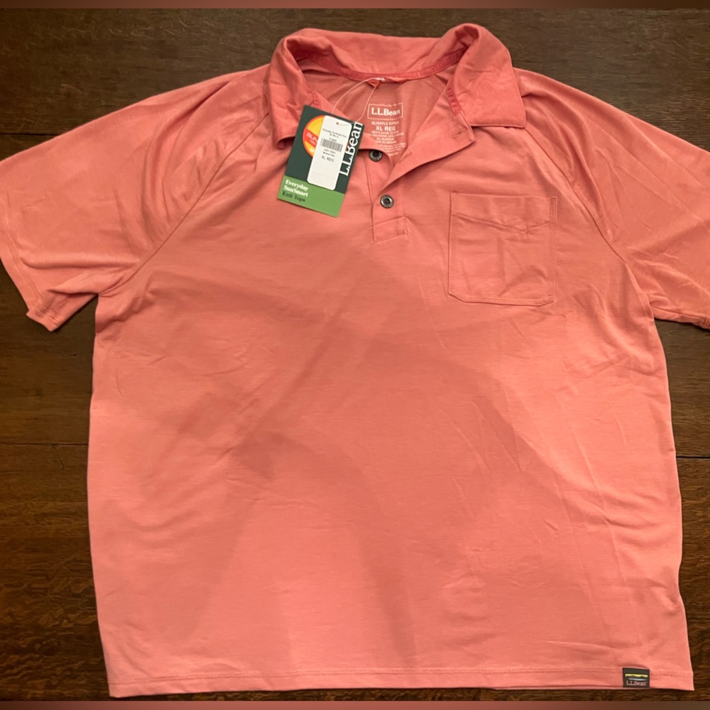 LL Bean men’s light polo size XL regular